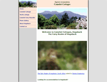 Tablet Screenshot of camelot-cottages.co.za